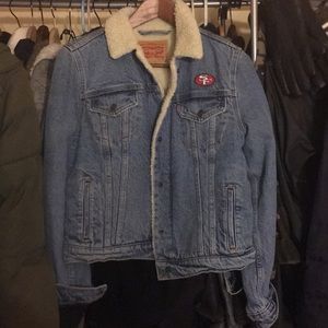 Levi’s Sherpa Denim 49ers Jacket